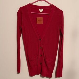 Mossimo Supply Co. Women's Vibrant Red Cardigan